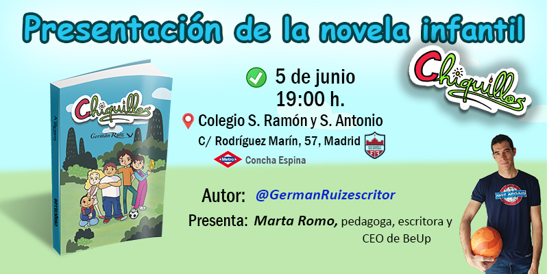 Presentación de la novela infantil "Chiquillos", por Germán Ruiz